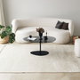 Hanah Home Porto Mesa de centro Gris oscuro y negro